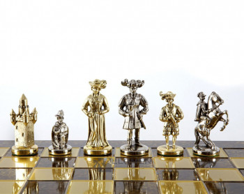 ШАХМАТЫ "МУШКЕТЕРЫ" КОРИЧНЕВЫЕ 44х44см