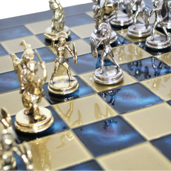 ШАХМАТЫ "ПОСЕЙДОН" СИНИЕ, 54х54см