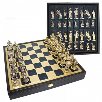 ШАХМАТЫ "МУШКЕТЕРИ" СИНИЕ, 40х40см