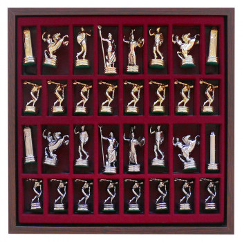 ШАХИ "ДИСКОБОЛ" ЧЕРВОНІ, 34х34см